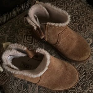 Brown suede size 9 toddler girl boots